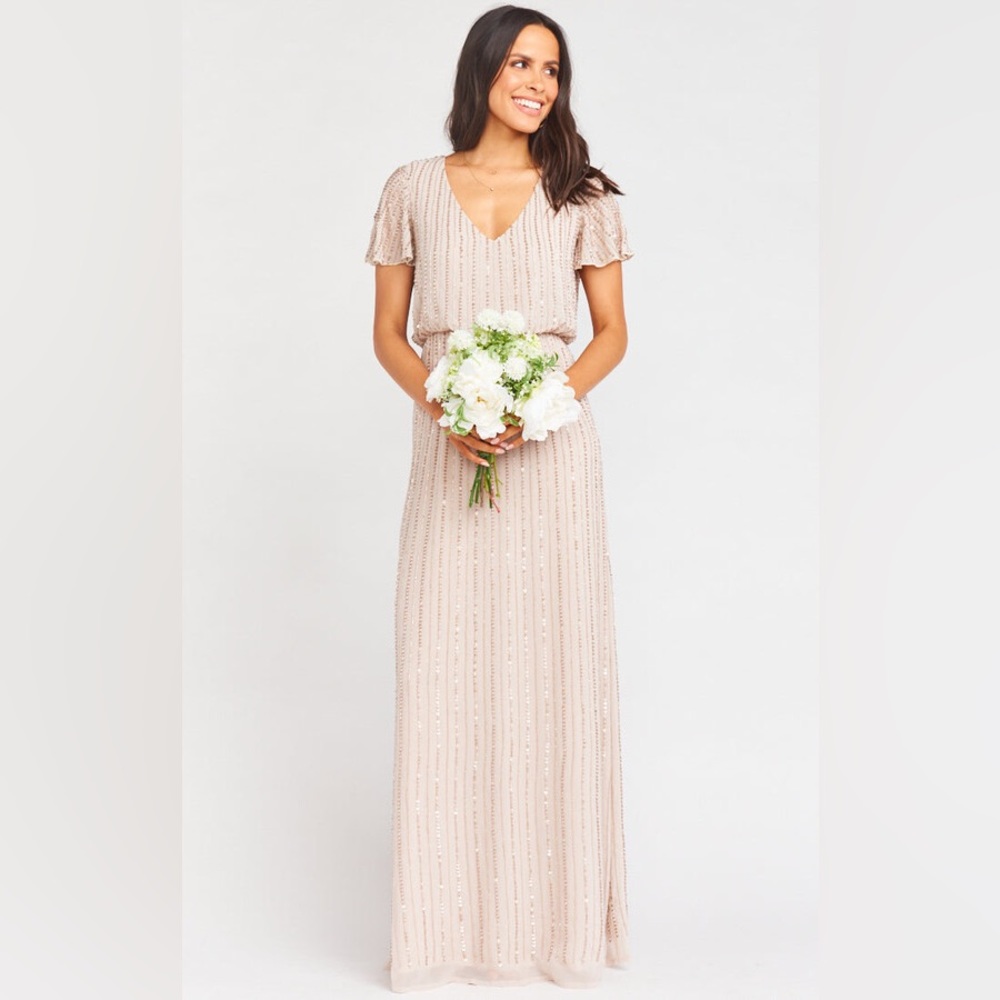 Michelle flutter maxi dress